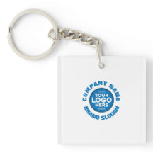 Customisable Keychain with Company Name & Logo
