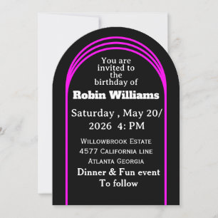 Customisable Kids Birthday Invitation Editable