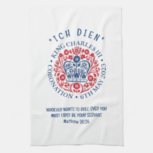 Customisable KING CHARLES III Coronation Tea Towel