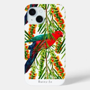 Customisable King Parrot Pattern iPhone 15 Case