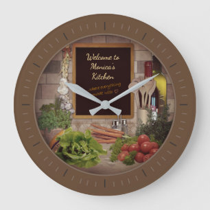 (Customisable) Kitchen Clock with your Name