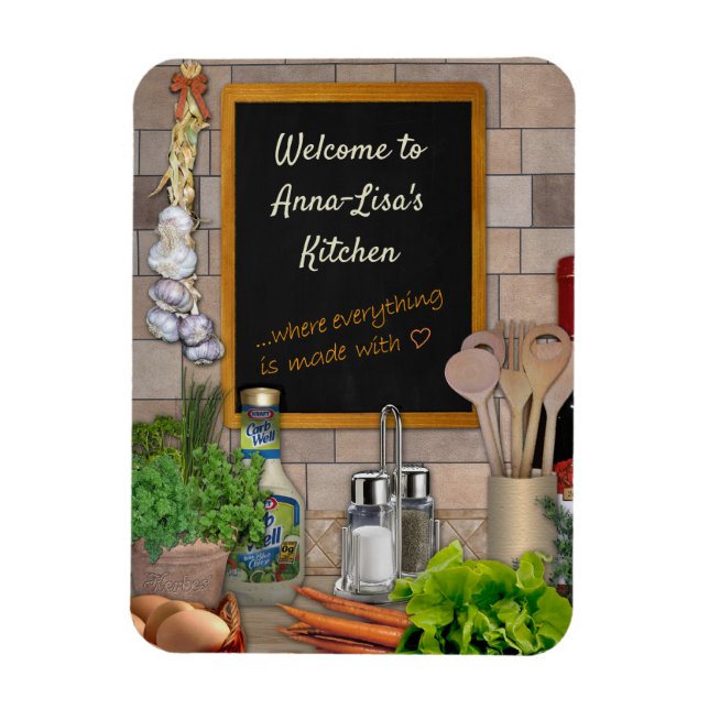 Customisable Kitchen Magnet (Vertical)