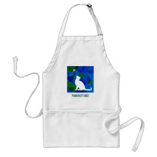 Customisable: Kitty blues Standard Apron
