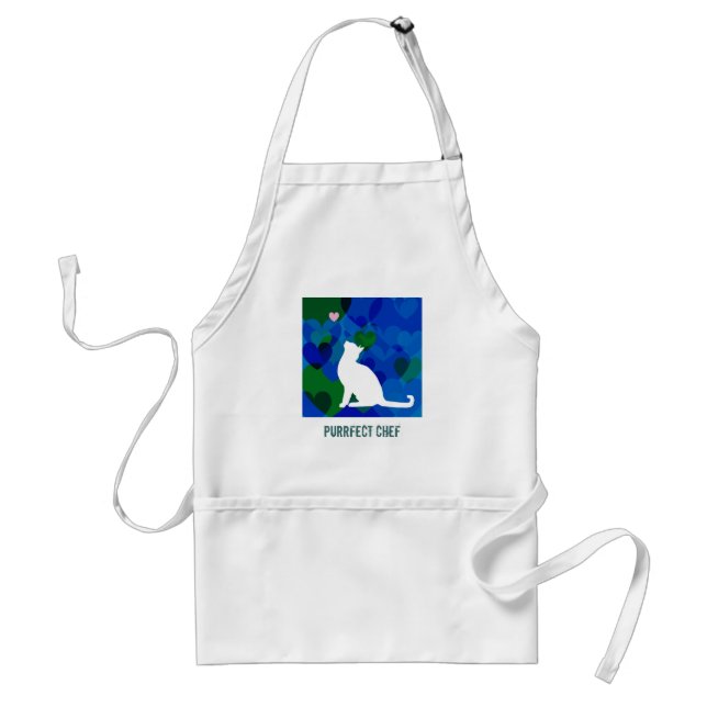 Customisable: Kitty blues Standard Apron (Front)