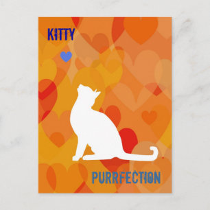 Customisable: Kitty bright Postcard