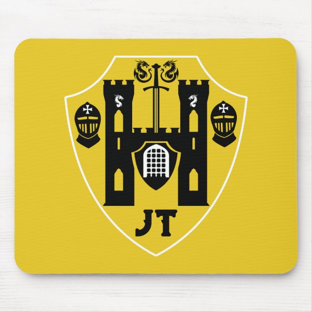 Customisable Knights Shield Mouse Pad (Front)