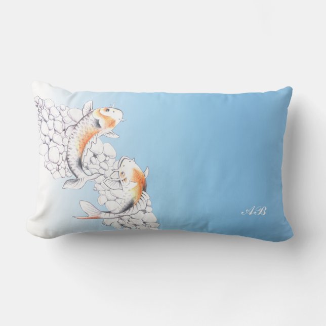 Customisable: Koi Lumbar Cushion (Front)