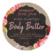 Customisable Kraft Floral Body Butter Label