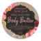 Customisable Kraft Floral Body Butter Label