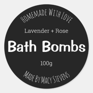 Customisable Label For Bath Bombs