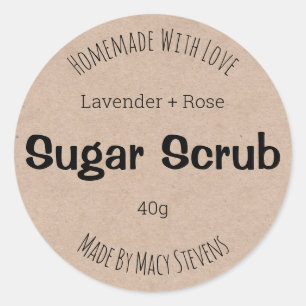 Customisable Label For Sugar Scrub