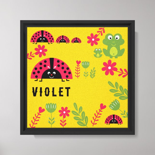 Customisable Ladybug  Children's Room Decor  (Front)
