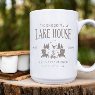 Customisable Lake House House Warming Gift 15oz Coffee Mug