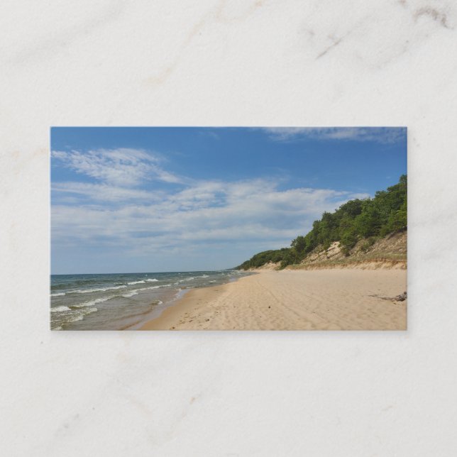 Customisable Lake Michigan business card (Front)