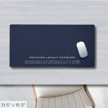 Customisable Large Desk Pad<br><div class="desc">Elevate your workspace with our simple Customisable Large Desk Pad. This sleek and functional desk pad features classic typography in a clean and professional design. It's perfect for adding a touch of sophistication to your desk while ensuring precise mouse control. Ideal for building your personal or professional brand or as...</div>