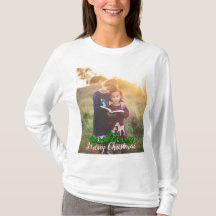 Customisable Large Photo And Text Merry Christmas