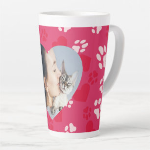 Customisable Latte Mug For Cat Lovers