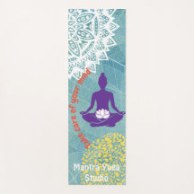 Customisable leaf background and chakra and pose