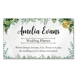 Customisable Leafy Botanical Blend Business Card