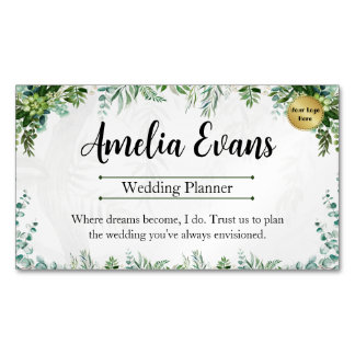 Customisable Leafy Botanical Blend Business Card