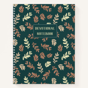 Customisable   Leafy Devotional Notebook