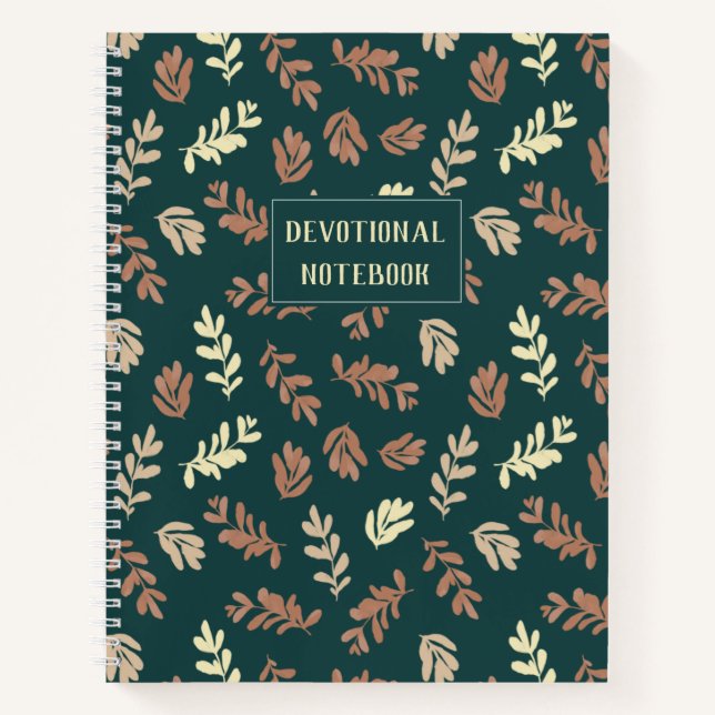 Customisable | Leafy Devotional Notebook (Front)