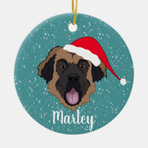 Customisable Leonberger Ceramic Ornament