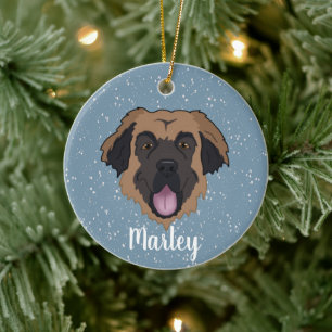 Customisable Leonberger Ceramic Ornament
