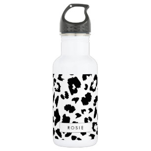 Customisable leopard print 532 ml water bottle
