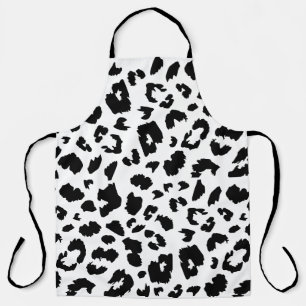Customisable leopard print apron