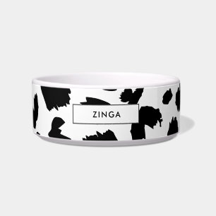 Customisable leopard print bowl