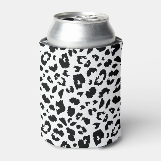 Customisable leopard print can cooler (Can Front)