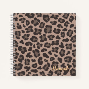 Customisable Leopard print Notebook