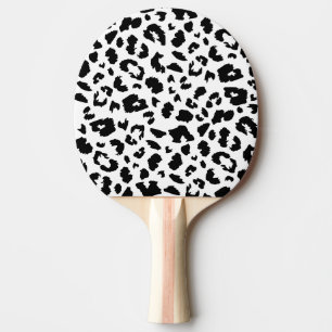 Customisable leopard print ping pong paddle