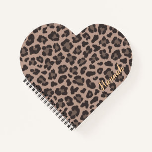 Customisable leopard print Spiral Notebook