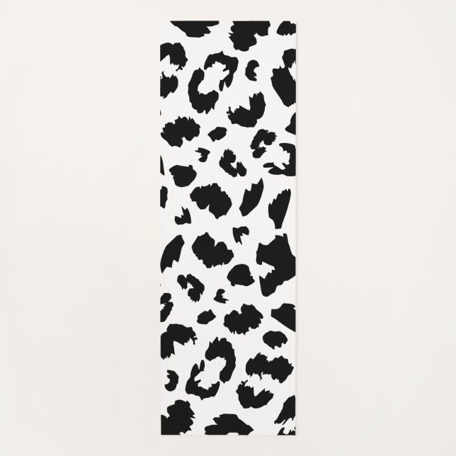 Customisable leopard print yoga mat (Front)