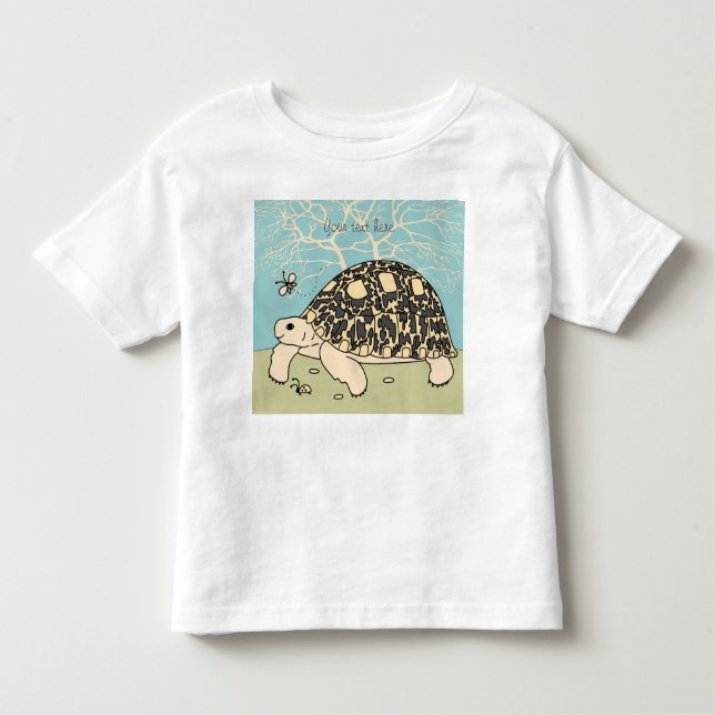 Customisable Leopard Tortoise Shirt (Front)