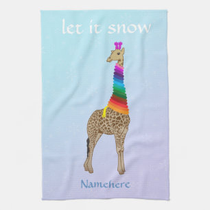 Customisable: Let it snow Tea Towel