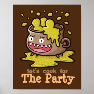 Customisable Let's Cook for The Party Poster