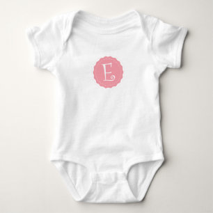 Customisable Letter "E" Baby Bodysuit