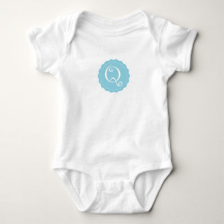 Customisable Letter "Q" Baby Bodysuit