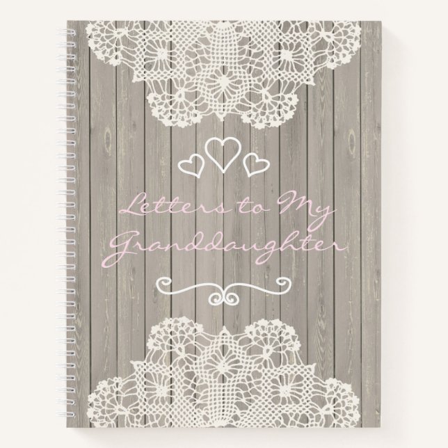 Customisable Letters to my Granddaughter Notebook (Front)