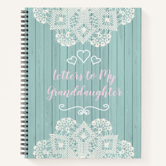 Customisable Letters to my Granddaughter Notebook (Front)