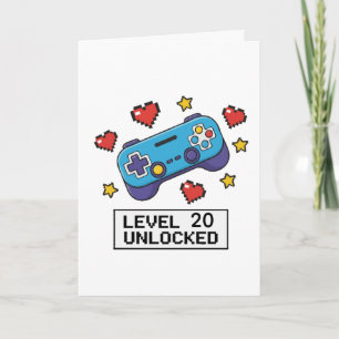 Customisable Level Unlocked Gamer Gift Card