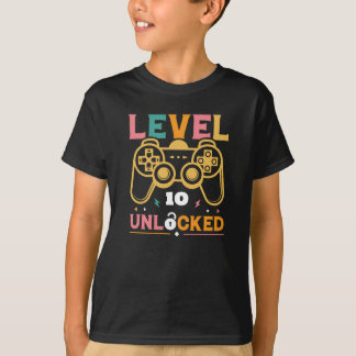 Customisable Level Up Gaming Birthday T-Shirt