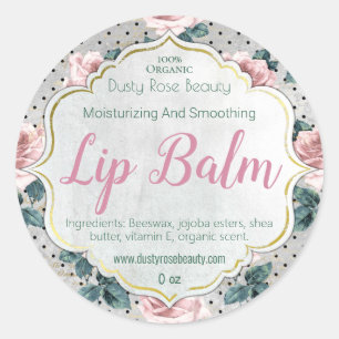 Customisable Lip Balm Label Handmade Business