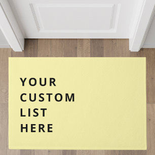 Customisable List Doormat