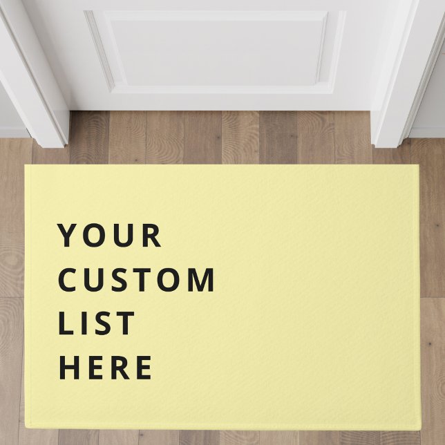 Customisable List Doormat (Creator Uploaded)