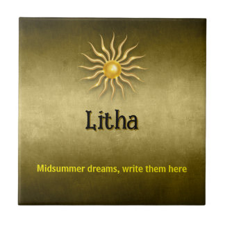 Customisable Litha Ceramic Tile