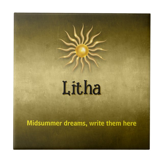 Customisable Litha Ceramic Tile (Front)